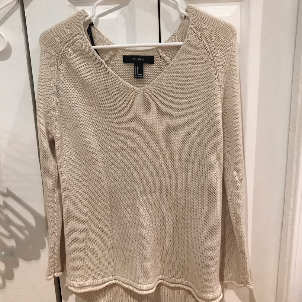Light tan oversize sweater